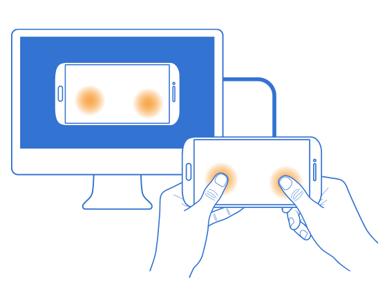 multi-touch testing on remote devices