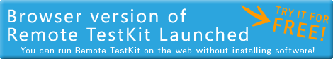 Remote TestKit Web Browser Version (BETA)
